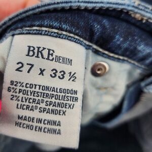 BKE Parker Universal Fit High Rise Flare Jeans Womens Size 27x33.5 Dark Wash